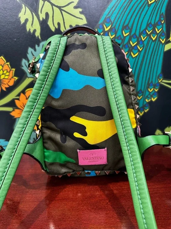 Valentino Garavani Rockstud Psychedelic Camouflage Mini Backpack (C2) - Picture 10 of 15